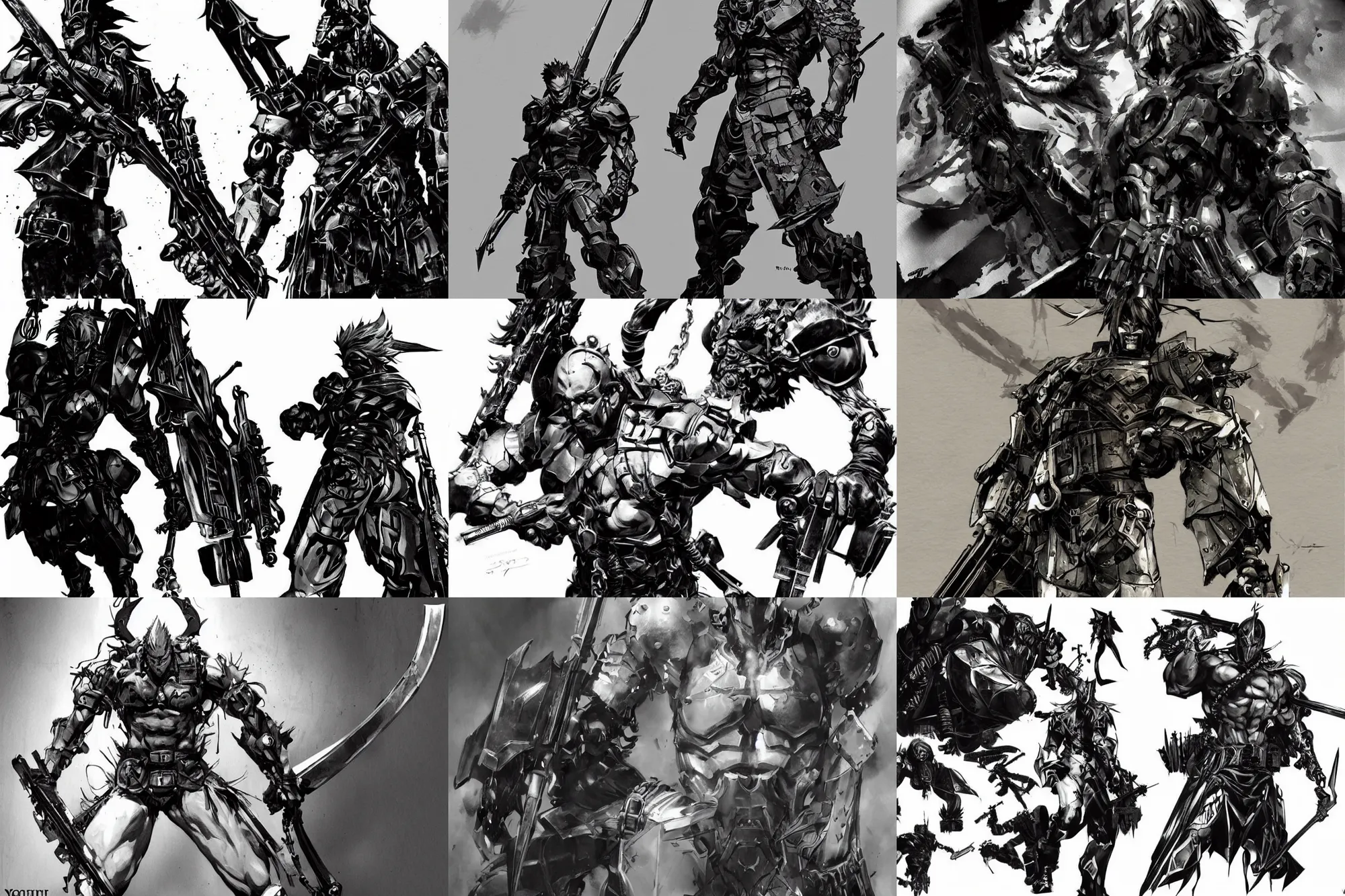Prompt: Jack Noir, the Sovereign Slayer, cinematic, epic, highly-detailed, photo realistic concept art by Yoji Shinkawa
