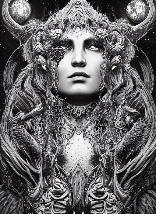 Azeroth goddess painting by Dan Hillier, trending on | Stable Diffusion ...