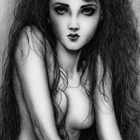 Image similar to a highly detailed portrait in the style of charles dana gibson and in the style of luis royo.