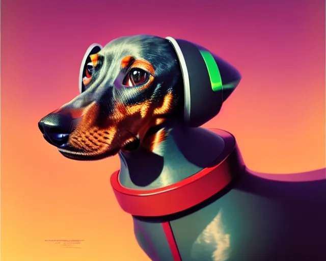 realistic, Diffusion cover dachshund art, v Stable | | gta hyper OpenArt robot, -