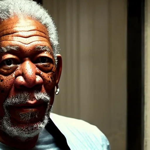 Image similar to still morgan freeman in peacky blinders