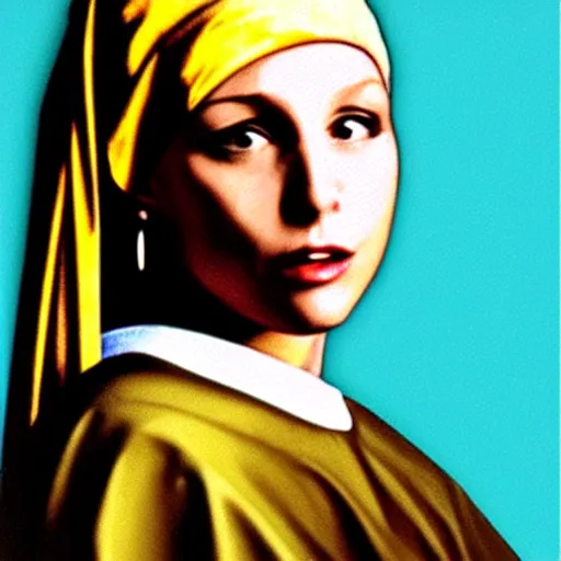 Image similar to joey butafuco from friends as the girl with the pearl earring