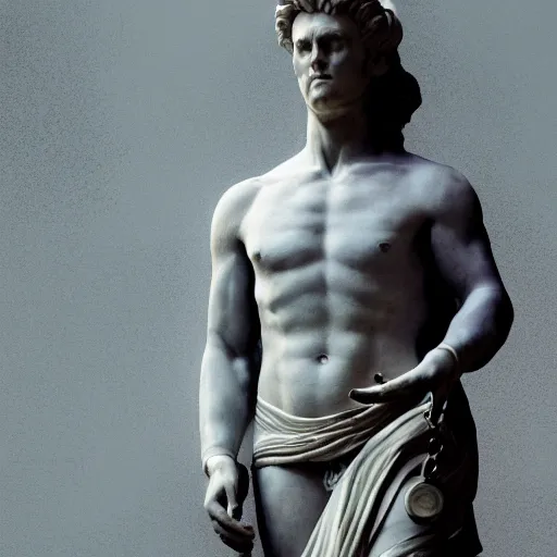 Prompt: hyperrealistic dslr film still of ace ventura pet detective as ancient roman statue, stunning 8 k octane comprehensive 3 d render, inspired by istvan sandorfi & greg rutkowski & unreal engine, perfect symmetry, dim volumetric cinematic lighting, extremely hyper - detailed, extremely lifelike attributes & lifelike texture, intricate, masterpiece, artstation, stunning