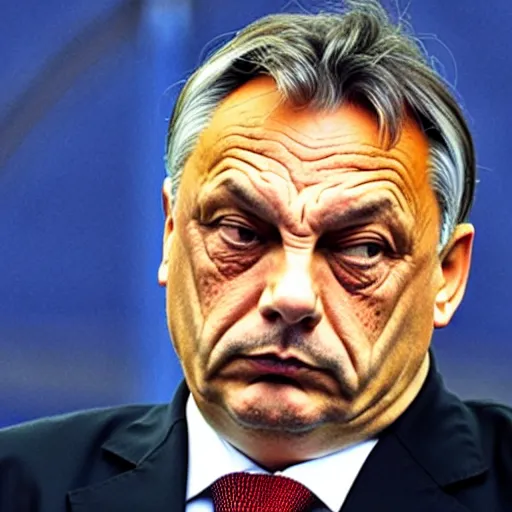 Prompt: Viktor Orban looking sad