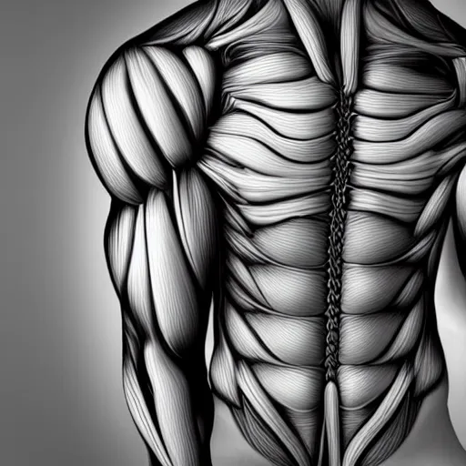 Image similar to mess of entangled muscular muscles