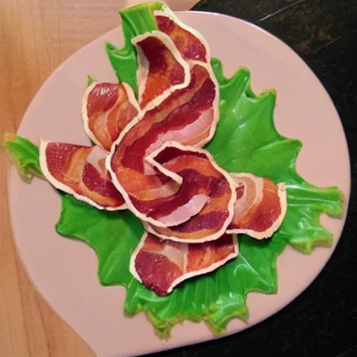 Image similar to bacon flower