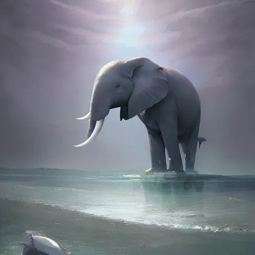 Image similar to loxodon by greg rutkowski