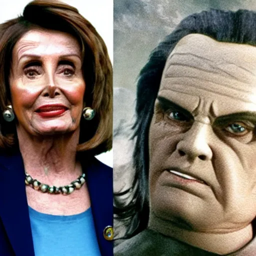 Image similar to nancy pelosi as vigo the carpathian in ghostbusters