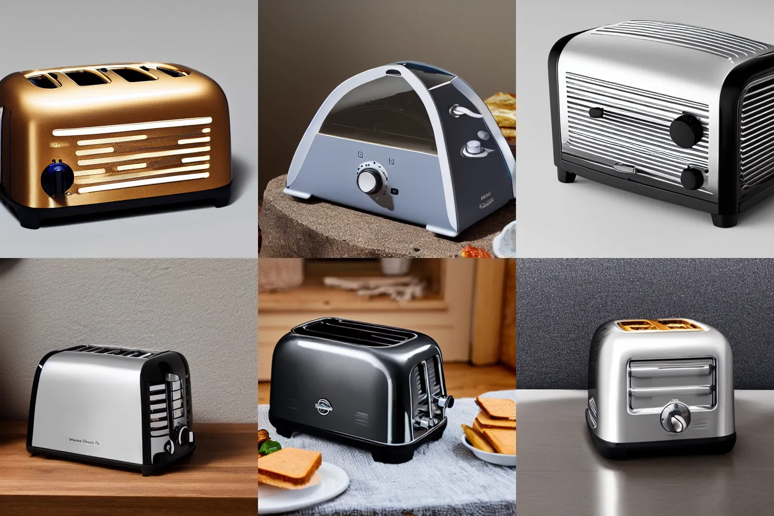 Prompt: a toaster in the style of a tent, product photo