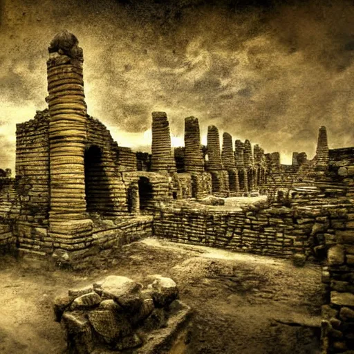 Prompt: secret ancient city, real photograph, conspiracy