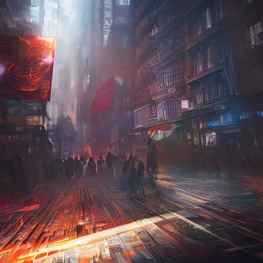 Image similar to a fold new york, doctor strange, dynamic lighting, fantasy concept art, trending on art station, stunning visuals, creative, cinematic, intricately detailed, unreal engine, 4 k