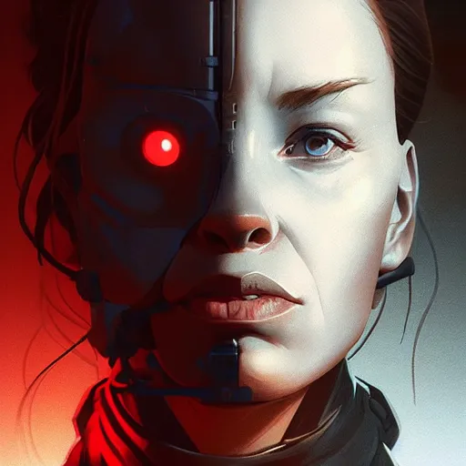 Image similar to face icon stylized minimalist terminator dark fate, loftis, cory behance hd by jesper ejsing, by rhads, makoto shinkai and lois van baarle, ilya kuvshinov, rossdraws global illumination