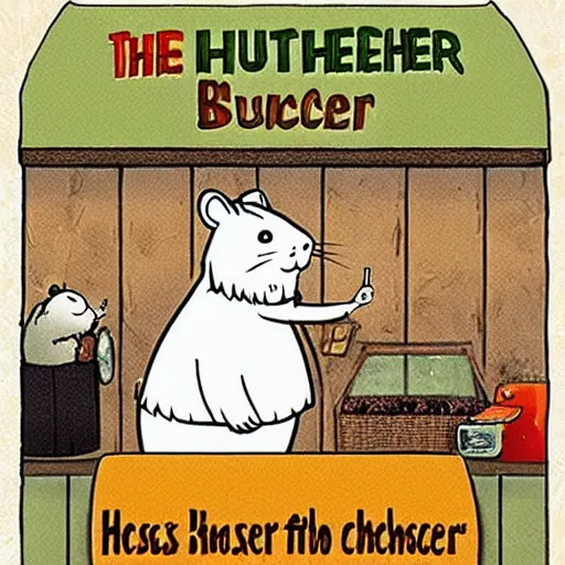 Prompt: hamster the butcher