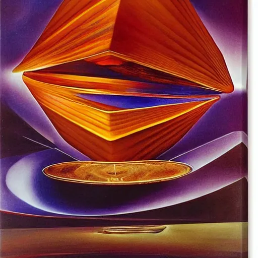 Image similar to folded and melt universe of by Dali
