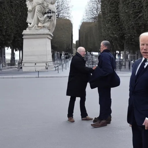 Prompt: walter white and joe biden in paris