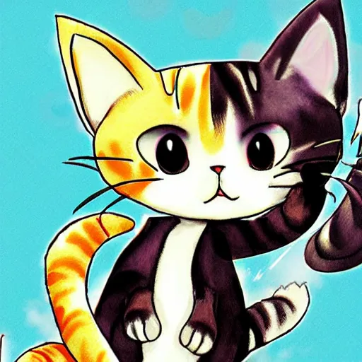 Prompt: Cat Kawaii Katze Anime