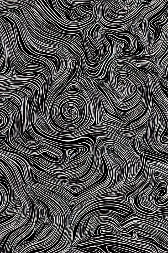 Image similar to black with dark grey swirls, phone wallpaper