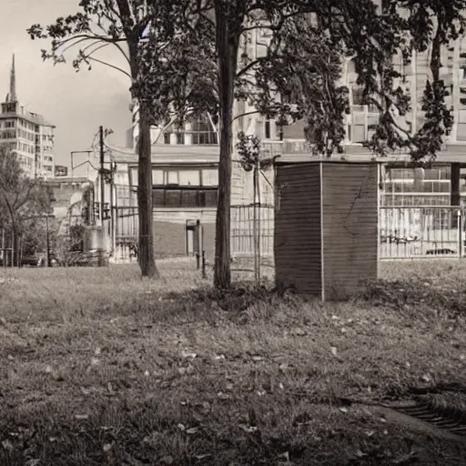 Prompt: somber outdoor scene, stunning serene urban landscape, realistic award - winning photography, spaghetti everywhere