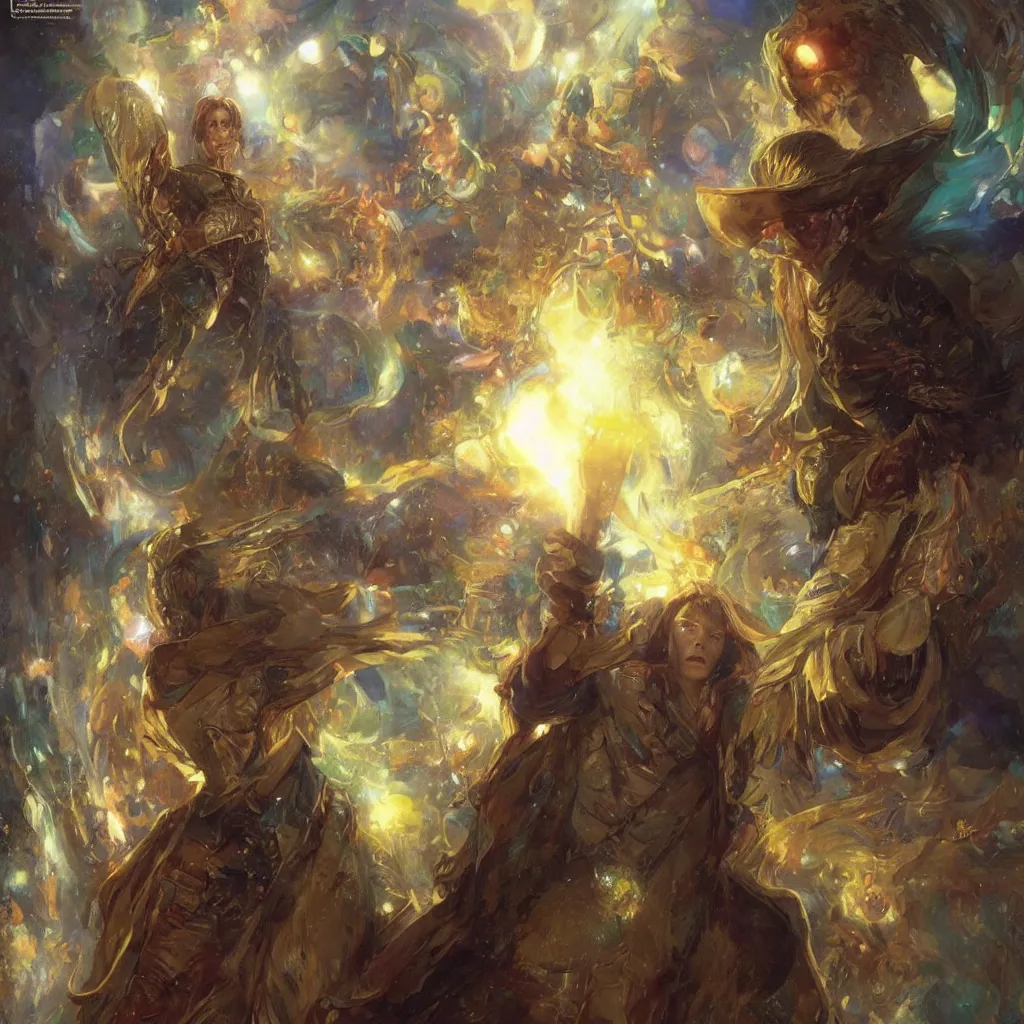 Image similar to david bowie as doctor who, radiant light, caustics, heroic, bright iridescent light, by gaston bussiere, bayard wu, greg rutkowski, maxim verehin