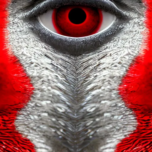 Prompt: A pair of bright red eyes, hd, intricate, Highly detailed, beautiful, reflective, glowing, 8k, digital art, realism, award winning photo, moody