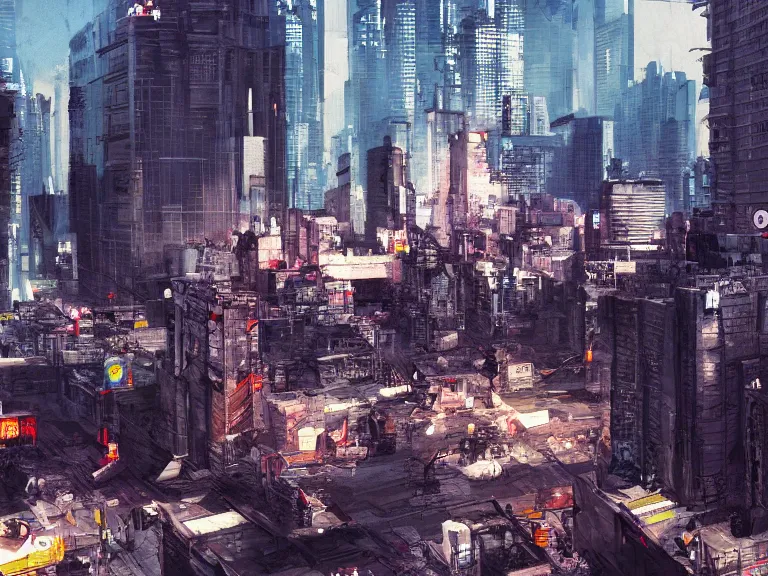 Image similar to Buenos Aires Cyberpunk Landscape, Protest on plaza de mayo, trending on artstation