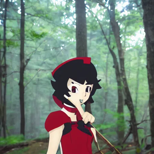 Image similar to Ryuko in the Appalachian forest