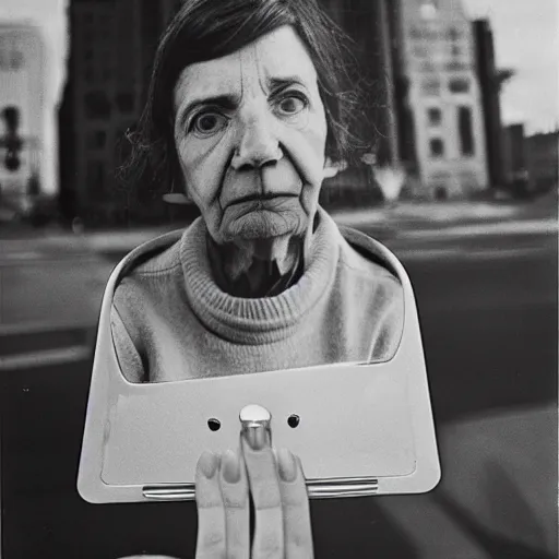 Image similar to the self portrait, by vivian maier,