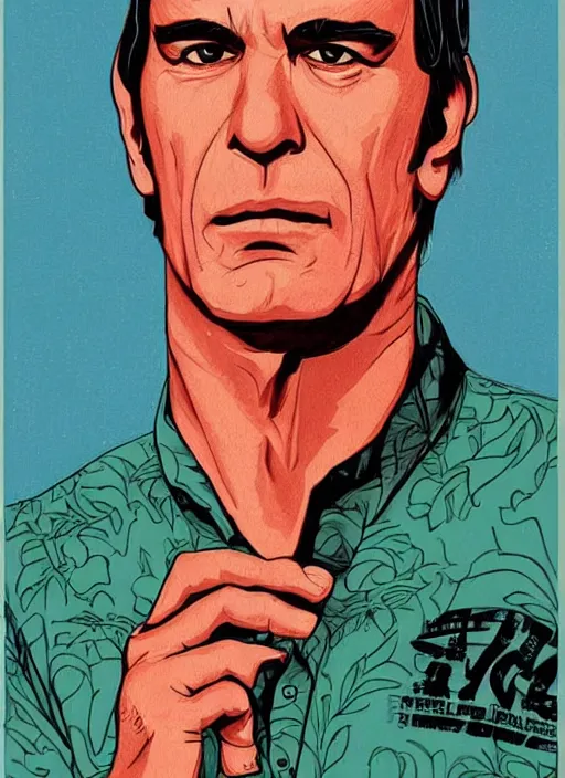 Image similar to a portrait of robert forster from alligator ( 1 9 8 0 ), poster art by ron english, trending on deviantart, dada, movie poster, poster art, concert poster