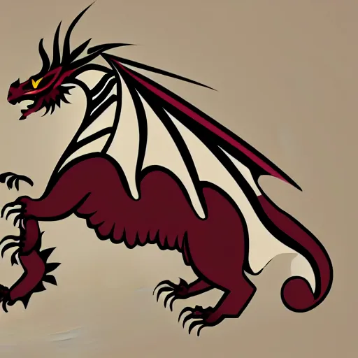 Image similar to vector art of welsh dragon and panda mixed, intercrossed, chimera, adobe illustrator