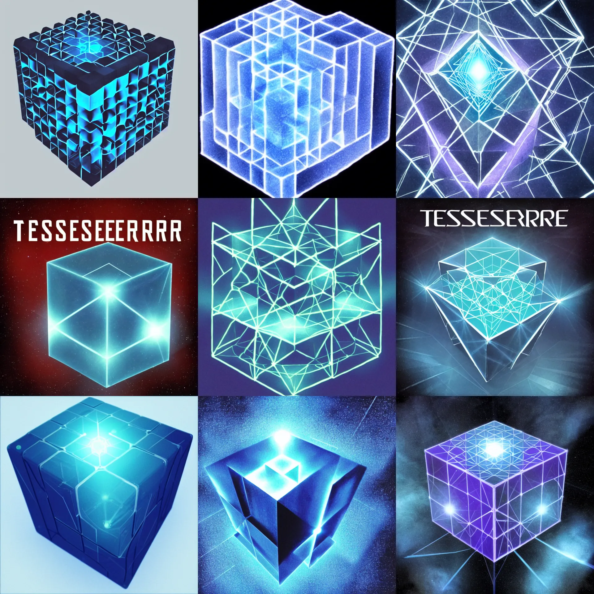 Prompt: tesseract