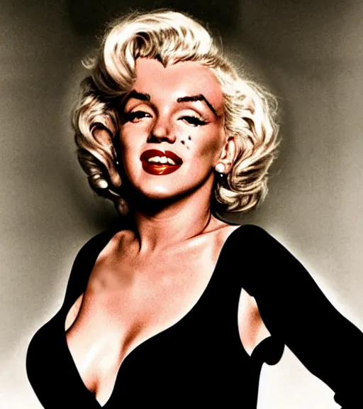 Image similar to Marilyn Monroe in the year 2175