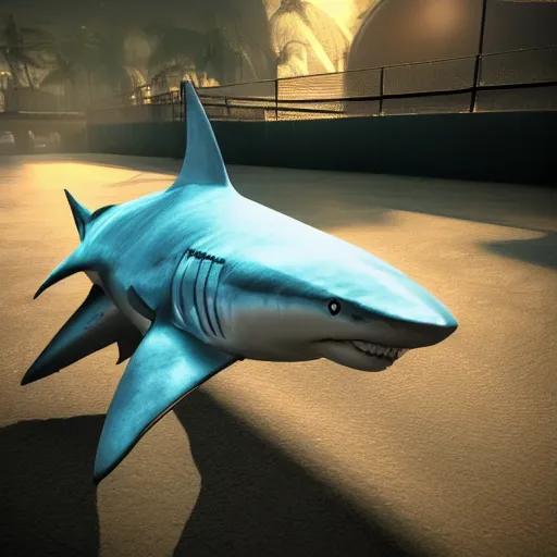 Prompt: shark anthony, in the style of yuga labs, ultra super mega photorealistic, portrait, unreal engine 5, render,