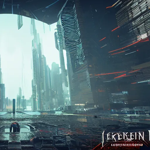 Image similar to cyberpunk elden ring landscape, unreal 5, 8k resolution, hdr