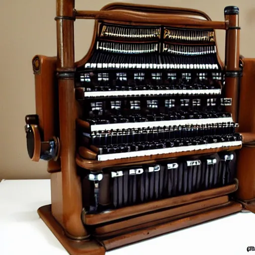 Prompt: dieselpunk pipe organ