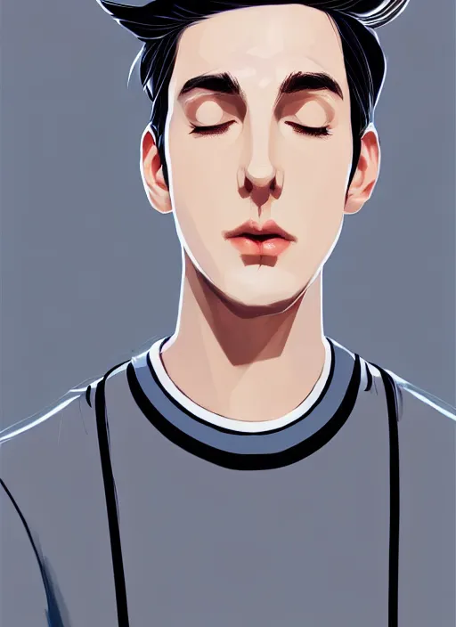 Image similar to portrait of teenage jughead jones wearing a light grey crown, crown, hamburger background, eyes closed, crown, black hair, intricate, elegant, glowing lights, warm lighting, highly detailed, digital painting, artstation, concept art, smooth, sharp focus, illustration, art by wlop, mars ravelo and greg rutkowski