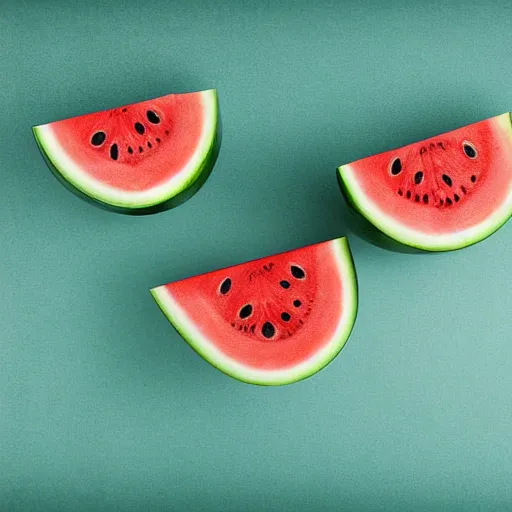 Prompt: a hat made of a watermelon product photo