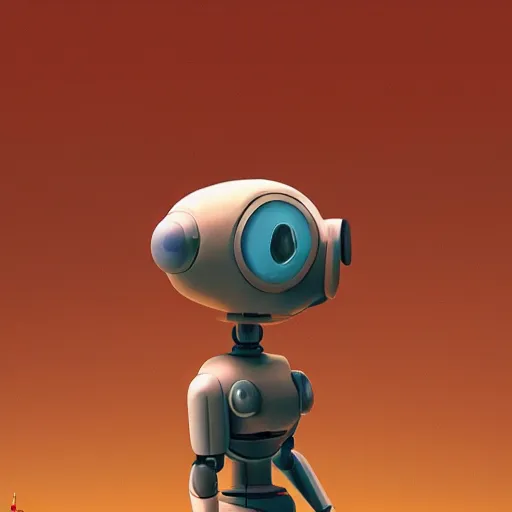 Prompt: A robot by goro fujita and sawoozer, art station, humorous, photorealistic, cosmic survival, sci if, octane, portrait , n -4