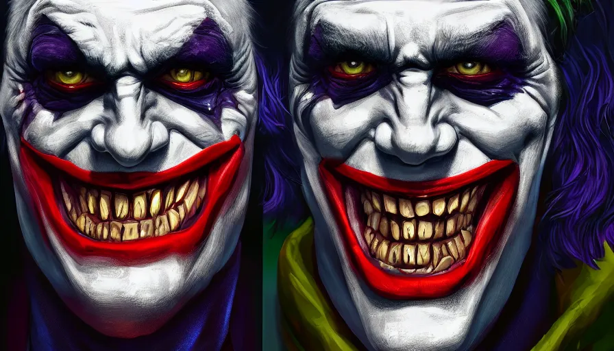 Digital painting of Bill Skasgard as Joker, | Stable Diffusion | OpenArt