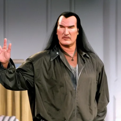Prompt: steven seagal as al bundy in tv series married with children