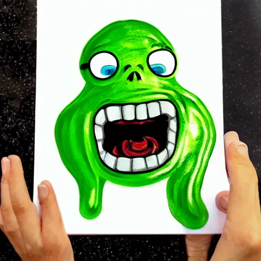 Image similar to slime monster