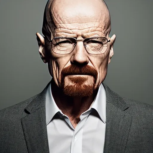 Prompt: portrait of a young, de-aged, Walter White by Mario Testino, headshot, detailed, award winning, Sony a7R