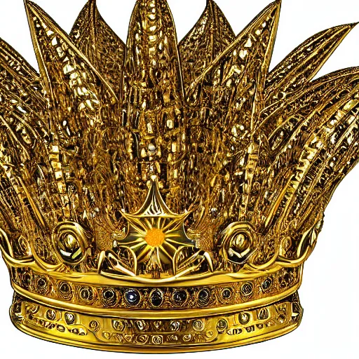 Image similar to a gold crown shaped like sun rays