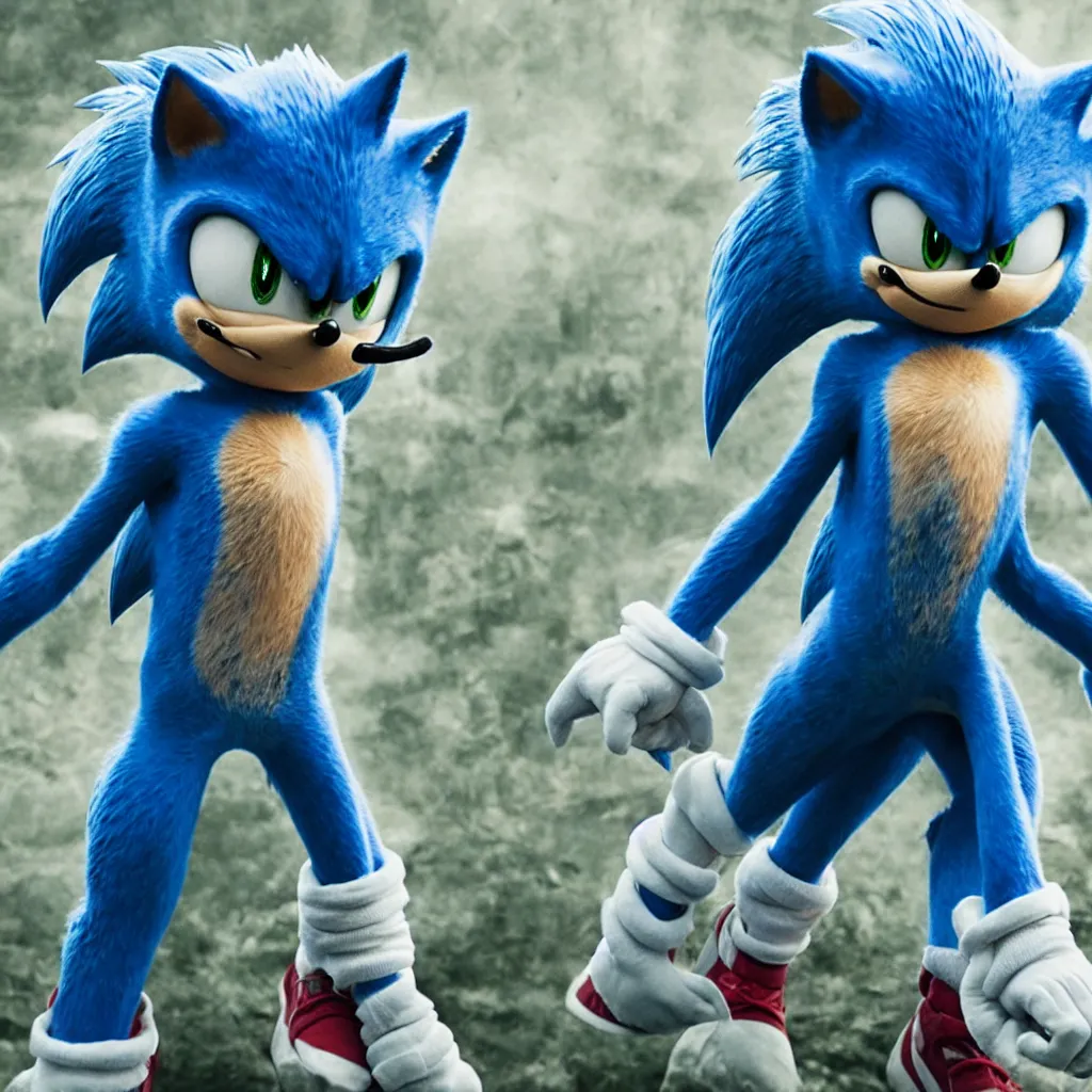 Image similar to a still of Sonic as a character from Elden Ring, detailed