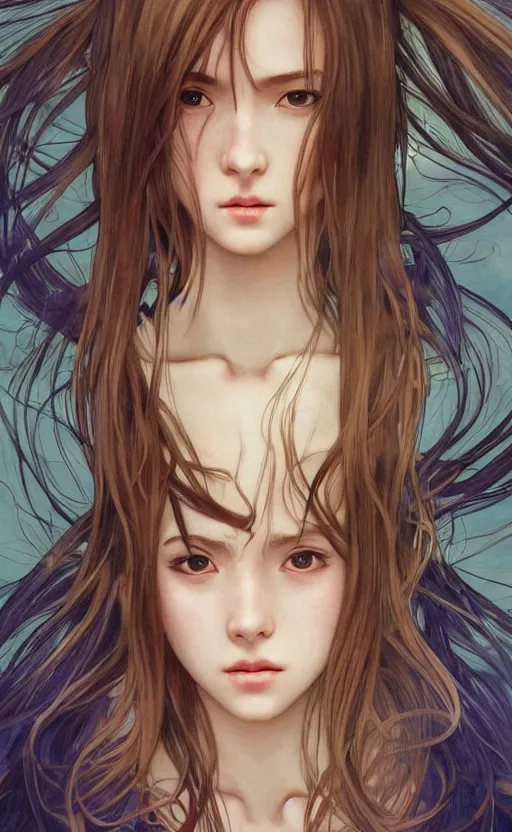 Prompt: girl, trading card front, anime style, long hair, hair down, symmetrical facial features, badminton, hyper realistic, pale skin, 4 k, rule of thirds, extreme detail, detailed drawing, trending artstation, hd, sport, d & d, realistic lighting, by alphonse mucha, greg rutkowski, sharp focus, backlit