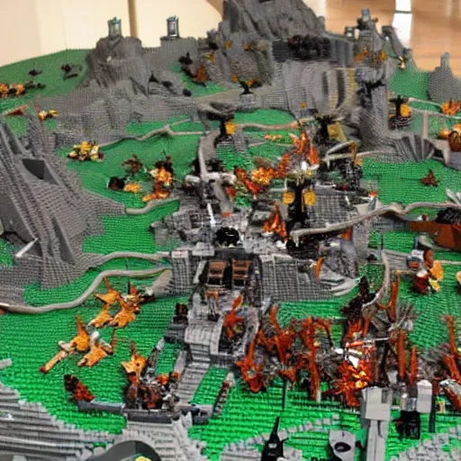 LEGO Minas Tirith Battle from Lord of the Rings 