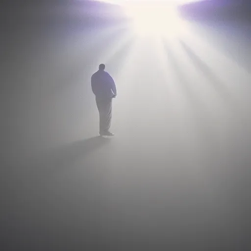 Prompt: a still of mike tyson, cinematic, 4 k, god rays through fog