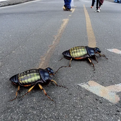 Image similar to hobbits crosswalk beetles