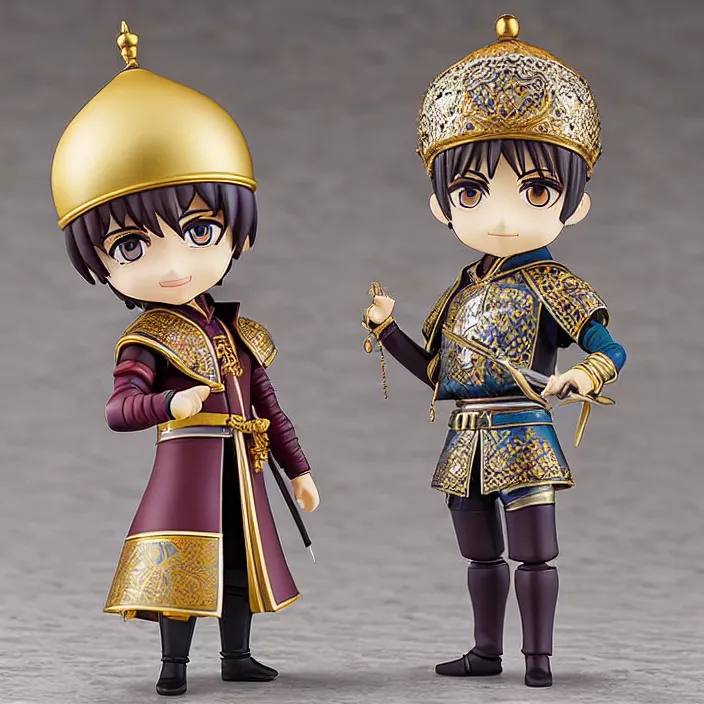 Prompt: suleiman the magnificent, an anime nendoroid of suleiman the magnificent, figurine, detailed product photo