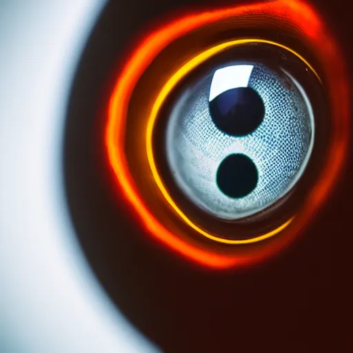 Image similar to giant eyeball made of chrome, studio lighting, leica summilux 5 0 mm f / 1. 4