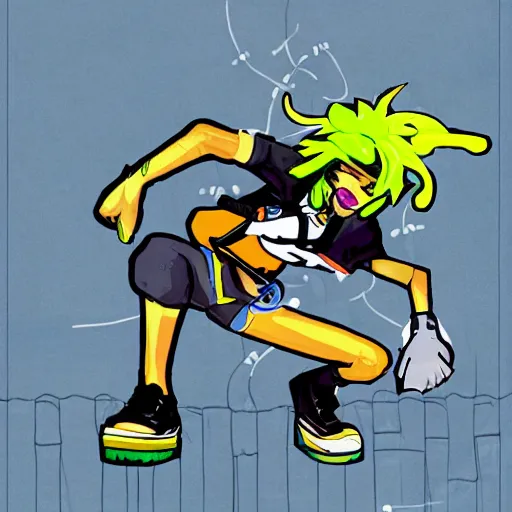 Image similar to jet set radio character